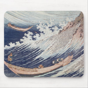Two Small Fishing Boats on the Sea Mouse Mat