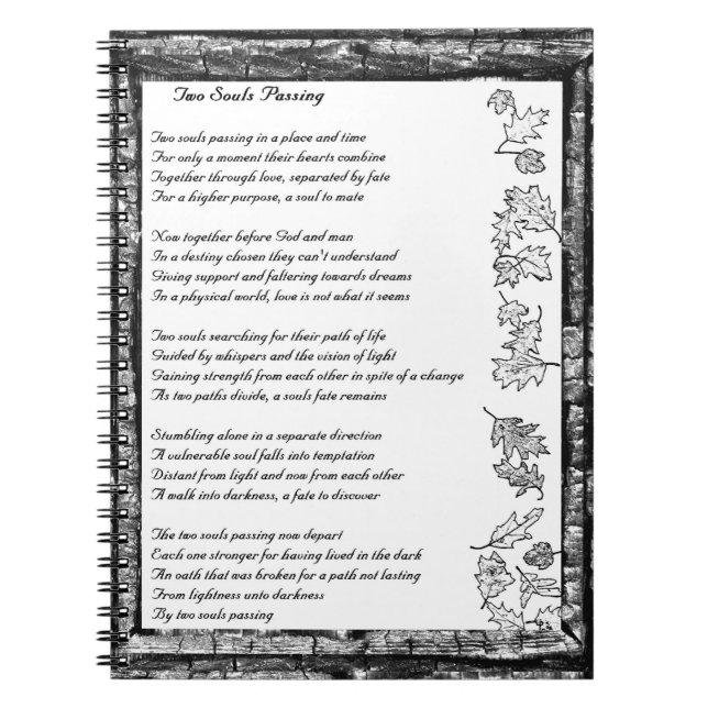 Two Souls Passing Notebook (Front)