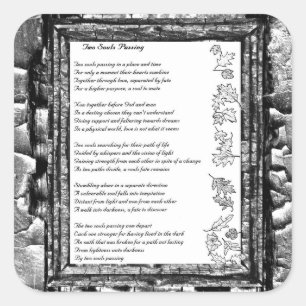 Two Souls Passing Square Sticker