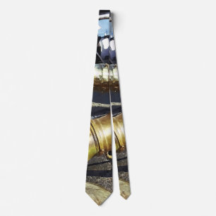 Two Sousaphones And Drums Tie
