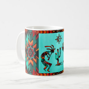 Two Southwest Kokopelli Coffee Mug