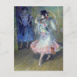 Two Spanish Dancers, 1852 Postcard