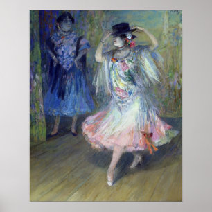 Two Spanish Dancers, 1852 Poster