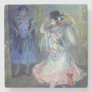 Two Spanish Dancers, 1852 Stone Coaster
