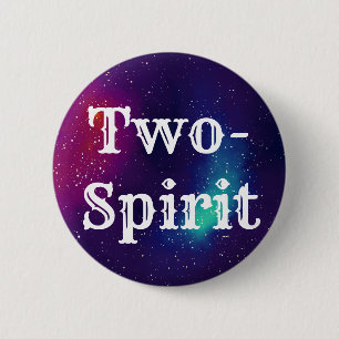 Two-Spirit Customisable Galaxy Identity 6 Cm Round Badge