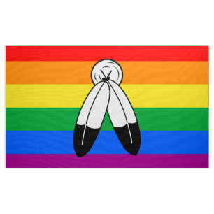 Two-Spirit LGBTQ+ Pride Flag Fabric