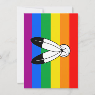 Two-Spirit LGBTQ+ Pride Flag Holiday Card