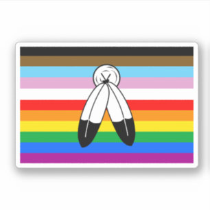Two-Spirit LGBTQ+ Progress Pride Flag