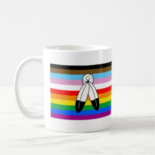 Two-Spirit LGBTQ+ Progress Pride Flag Coffee Mug