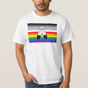 Two-Spirit LGBTQ+ Progress Pride Flag T-Shirt