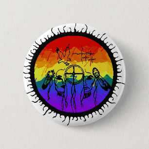 Two-Spirit Mountain Scape 6 Cm Round Badge