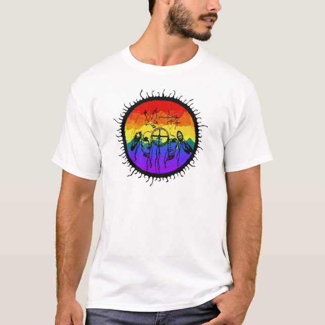 Two-Spirit Mountain Scape T-Shirt (Front)