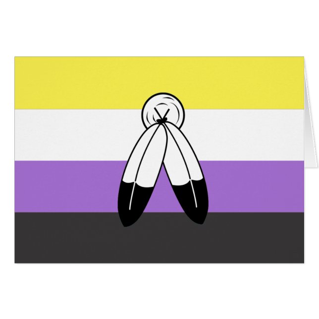 Two-Spirit Nonbinary Pride Flag (Front Horizontal)