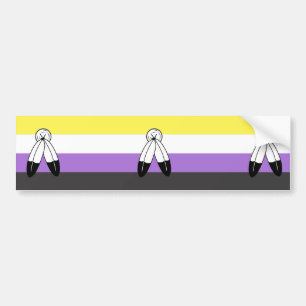 Two-Spirit Nonbinary Pride Flag Bumper Sticker