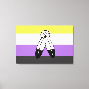Two-Spirit Nonbinary Pride Flag Canvas Print