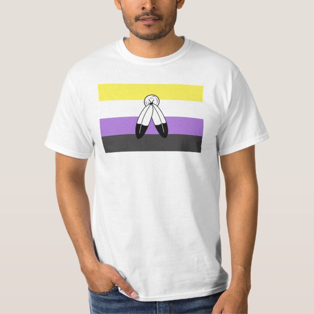 Two-Spirit Nonbinary Pride Flag T-Shirt (Front)