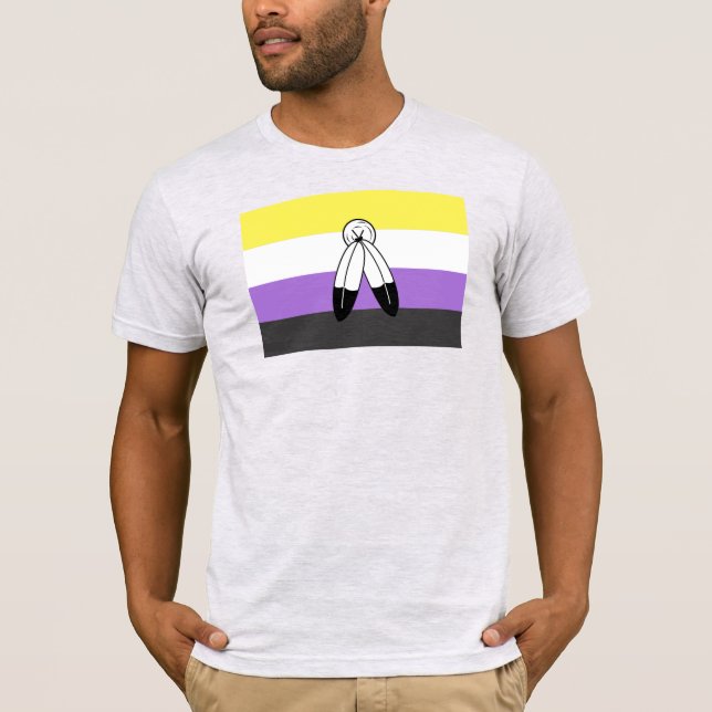 Two-Spirit Nonbinary Pride Flag T-Shirt (Front)