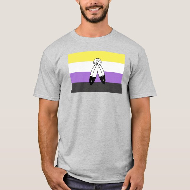 Two-Spirit Nonbinary Pride Flag T-Shirt (Front)