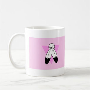 Two-Spirit Pink Triangle Flag Coffee Mug