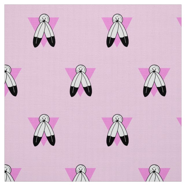 Two-Spirit Pink Triangle Flag Fabric (Swatch)