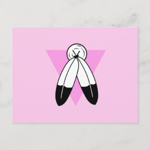 Two-Spirit Pink Triangle Flag Postcard