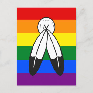 two-Spirit Pride Flag Postcard