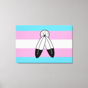 Two-Spirit Trans Pride Flag Canvas Print