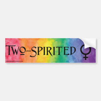 TWO SPIRITED bumper sticker