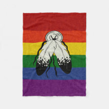 Two-Spirited Pride Flag Coloured Background Design