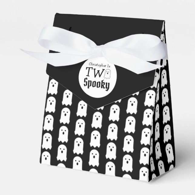 Two Spooky 2nd Birthday Favour Box (Front Side)