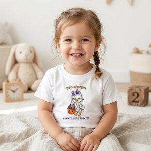 Two Spooky 2nd Birthday Mummy’s Little Princess Toddler T-Shirt