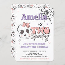 Two Spooky Cute Pink Halloween Birthday Party