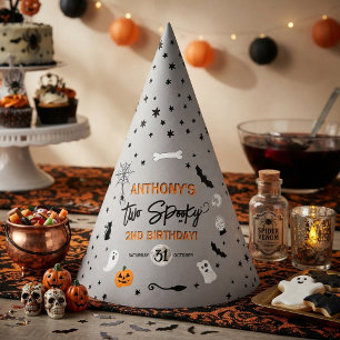 Two Spooky! Halloween 2nd Birthday Party Hat