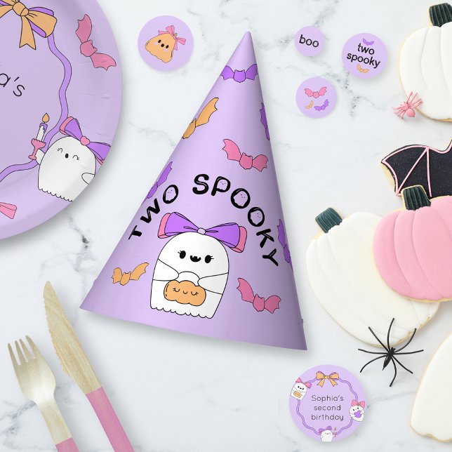 Two Spooky Halloween Ghost Birthday Party Hat (Creator Uploaded)