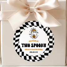 Two Spooky Halloween Retro 2nd Birthday Party