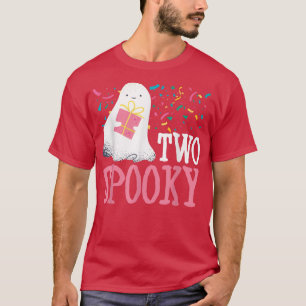 Two SpookyFunny Halloween Birthday Party Spooky Bd T-Shirt