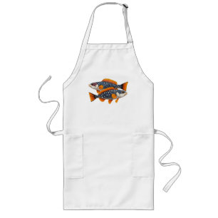 Two spotted fish long apron