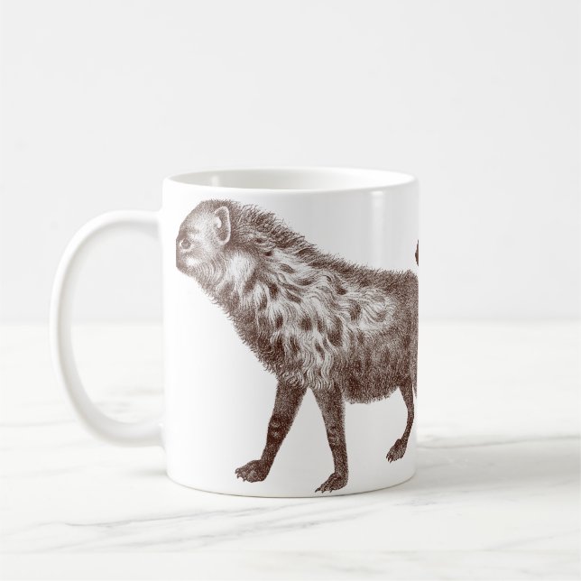 Two Spotted or Striped Hyenas Coffee Mug (Left)