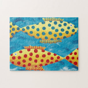 Two Spotty Fish Painting Jigsaw Puzzle