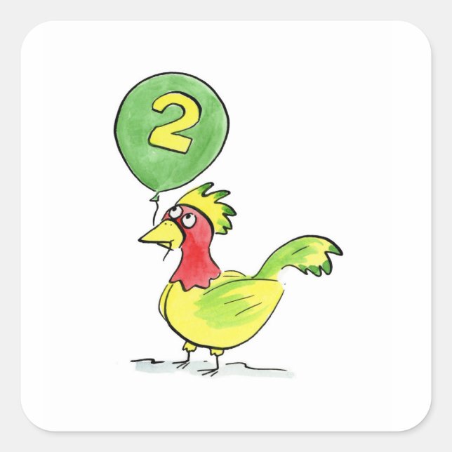 Two Square Sticker (Front)