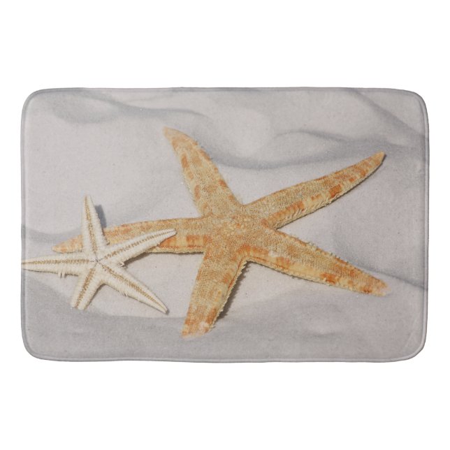 Two Starfish in the Sand Bath Mat (Front)