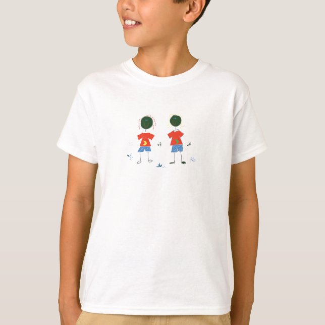 TWO STICK FIGURES. T-Shirt (Front)