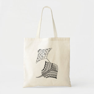 Two Stingrays Adult Colouring Tote Bag