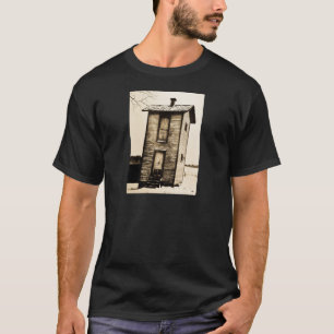 Two Story Outhouse VIntage Funny T-Shirt
