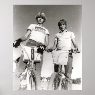 Two subject old school BMX print