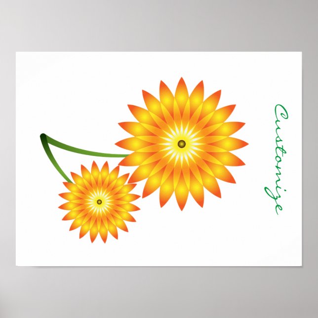 Two Sunflower Plant Thunder_Cove Poster (Front)