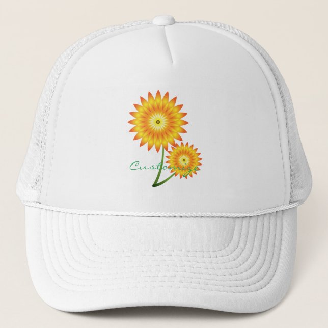 Two Sunflower Plant Thunder_Cove Trucker Hat (Front)