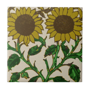 Two Sunflowers Tile