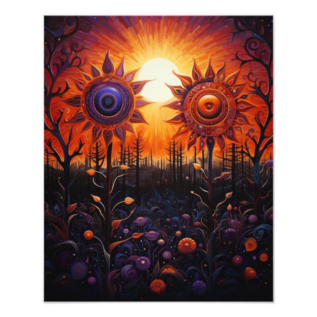 Two Suns in the Sunset Photo Print (Front)