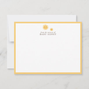 Two Suns Nursery Note Card
